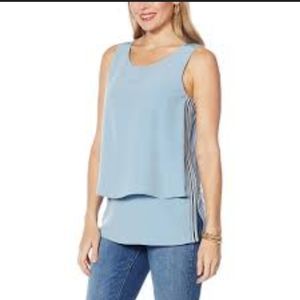 DG2 by Diana Gilman Side Stripe Easy Tank size 2X